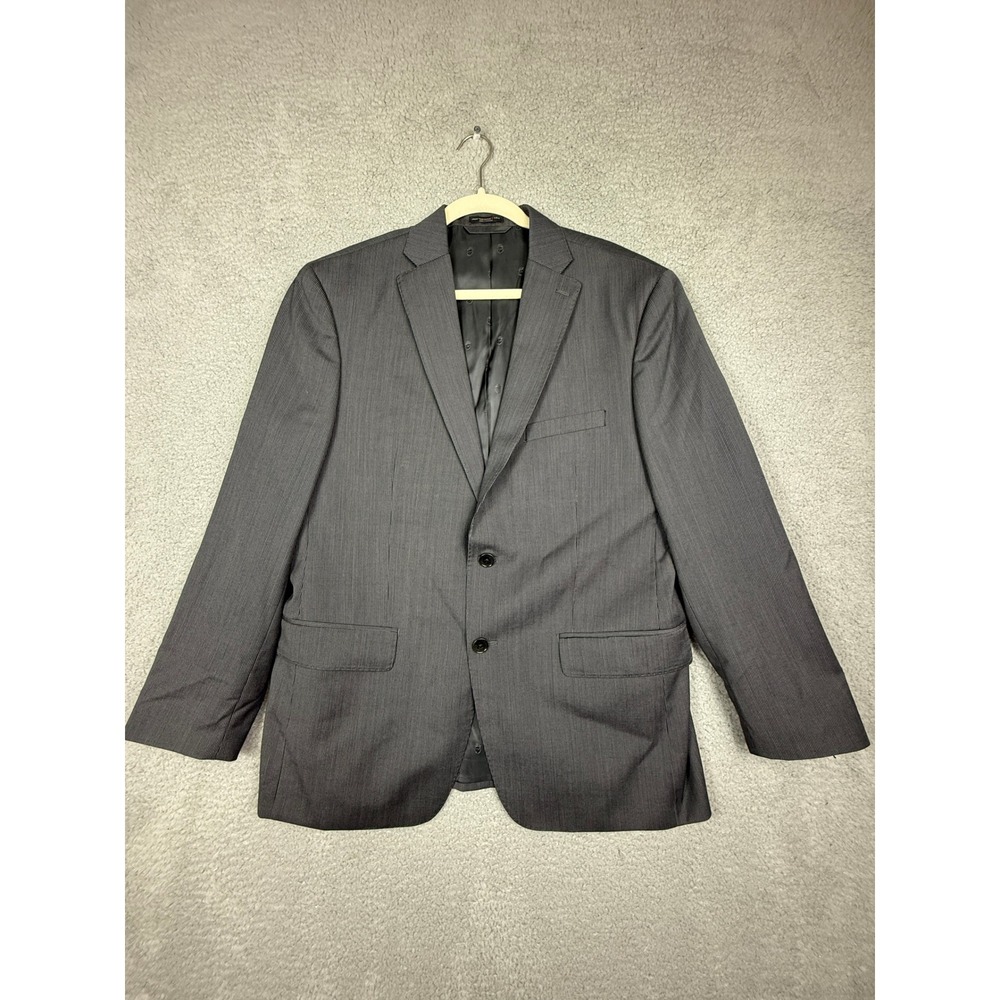 John Varvatos‎ USA Gray Pinstripe Two Button Blazer Jacket Men's